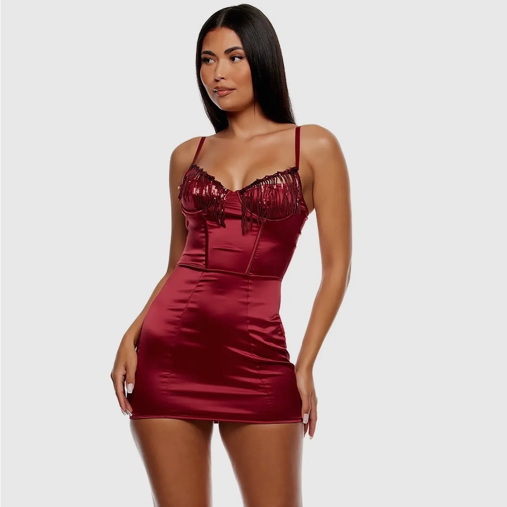NWT Moulin Rouge Elegant Lingerie Set | Burgundy | Size L - Picture 7 of 8